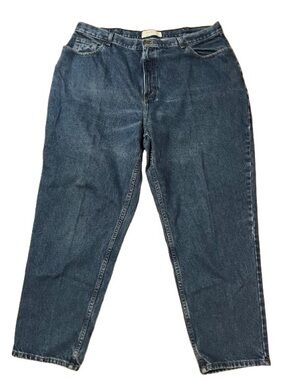 L.L. Bean Double L Relaxed Fit Classic Blue Women’s Denim Jeans Size 22W